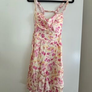 Maje Pink and Cream Floral Dress